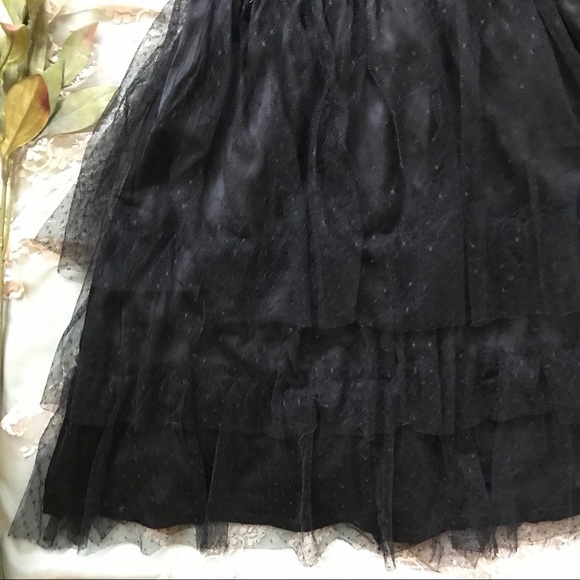 H&M Black Layered Mesh Strapless Dress - Picture 3 of 7